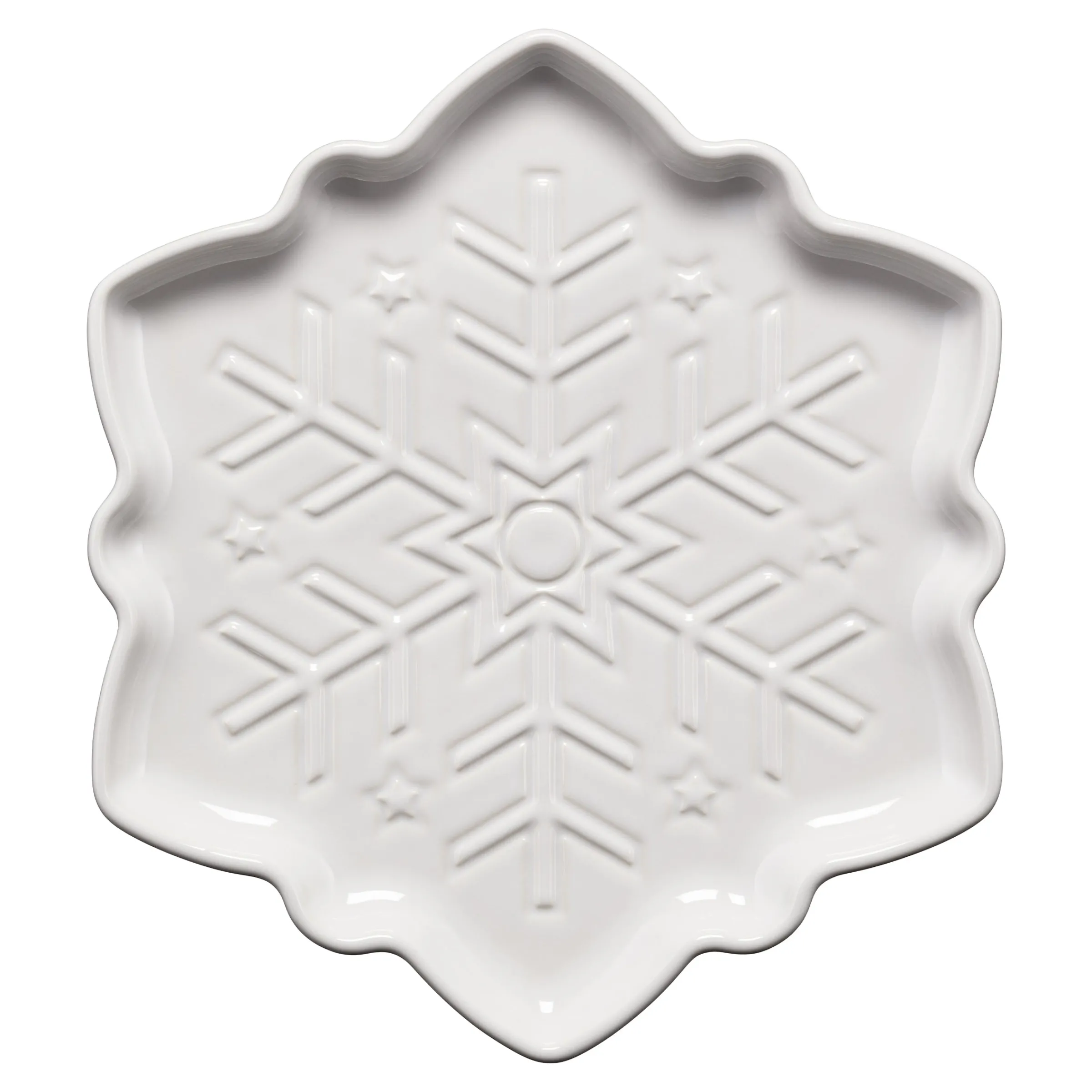 Snowflake Shaped Plate 9 Inch|Fiesta Factory Direct New