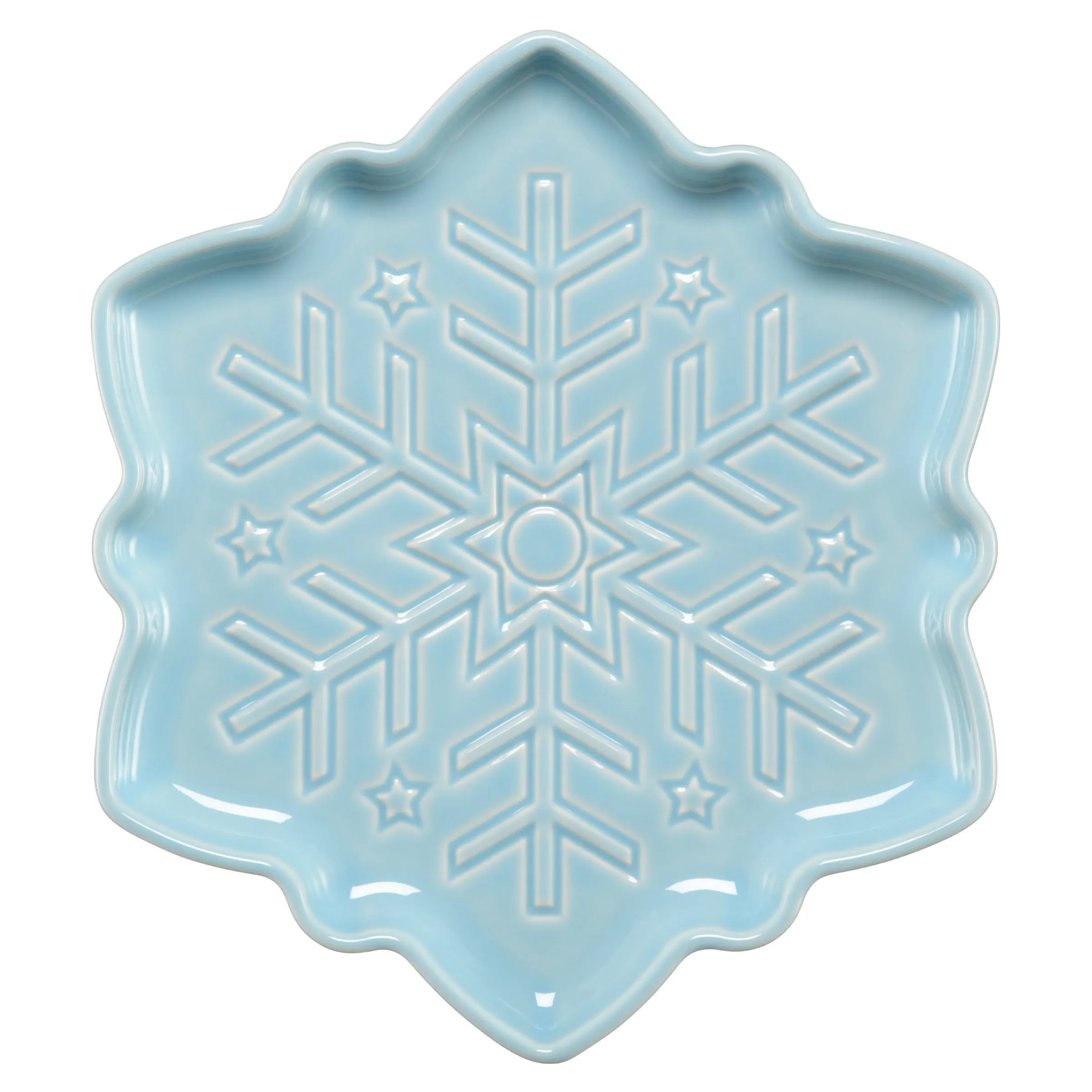 Snowflake Shaped Plate 9 Inch|Fiesta Factory Direct New