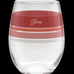 Sunset Horizon 15 oz. Edgeline Stemless Wine Glass Mixed – Set of 4|Fiesta Factory Direct Outlet