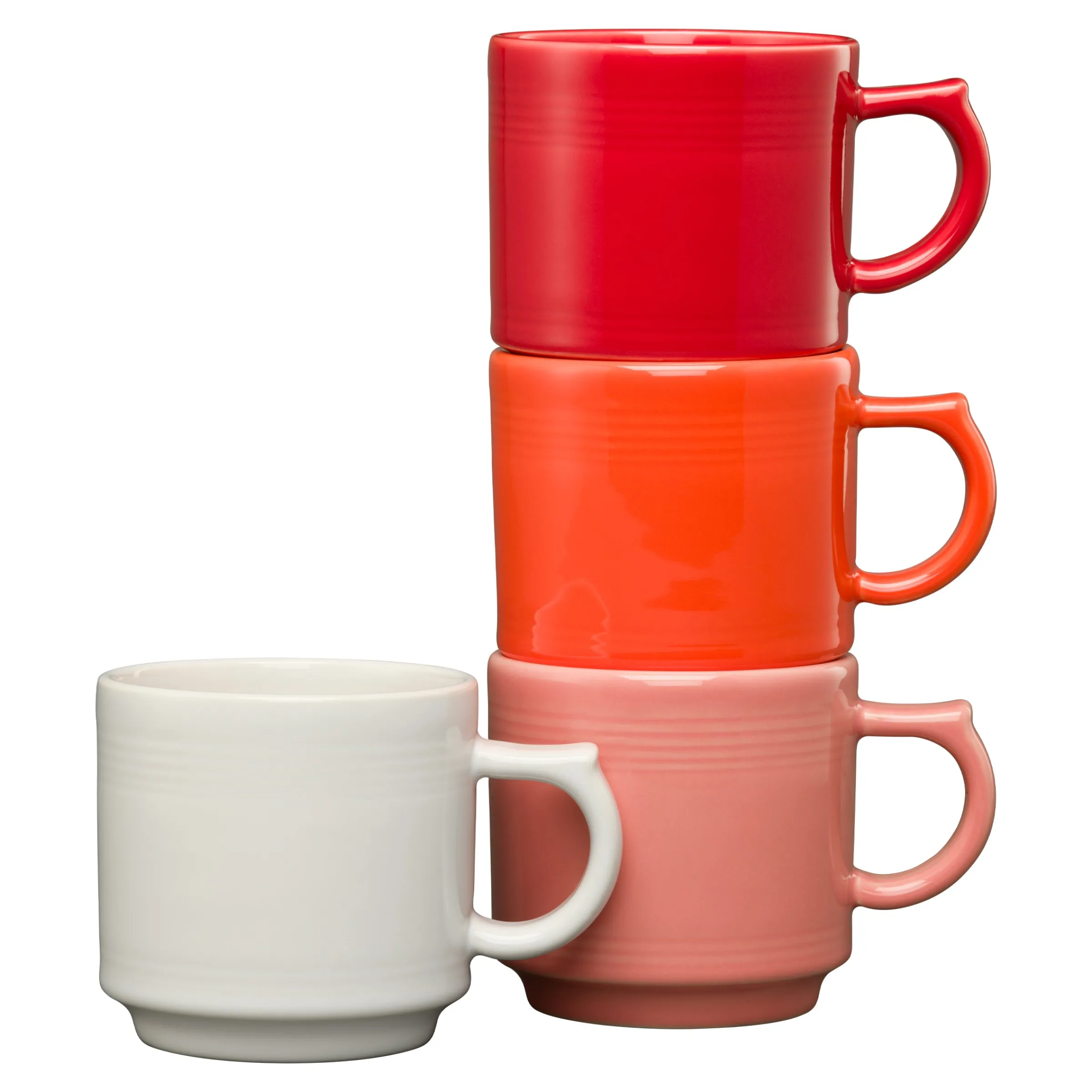 Sunset Horizon 16 OZ Set of 4 Mixed Stackable Mug Set|Fiesta Factory Direct Discount