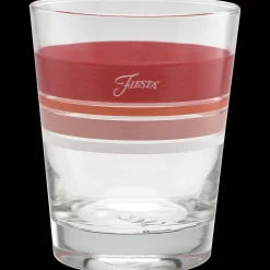 Sunset Horizon Edgeline Tapered Double Old Fashion Glass Mixed – Set of 4|Fiesta Factory Direct Sale