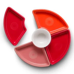 Sunset Horizon 5-Piece Mixed Colors Entertaining Set 8 1/5 Inch|Fiesta Factory Direct