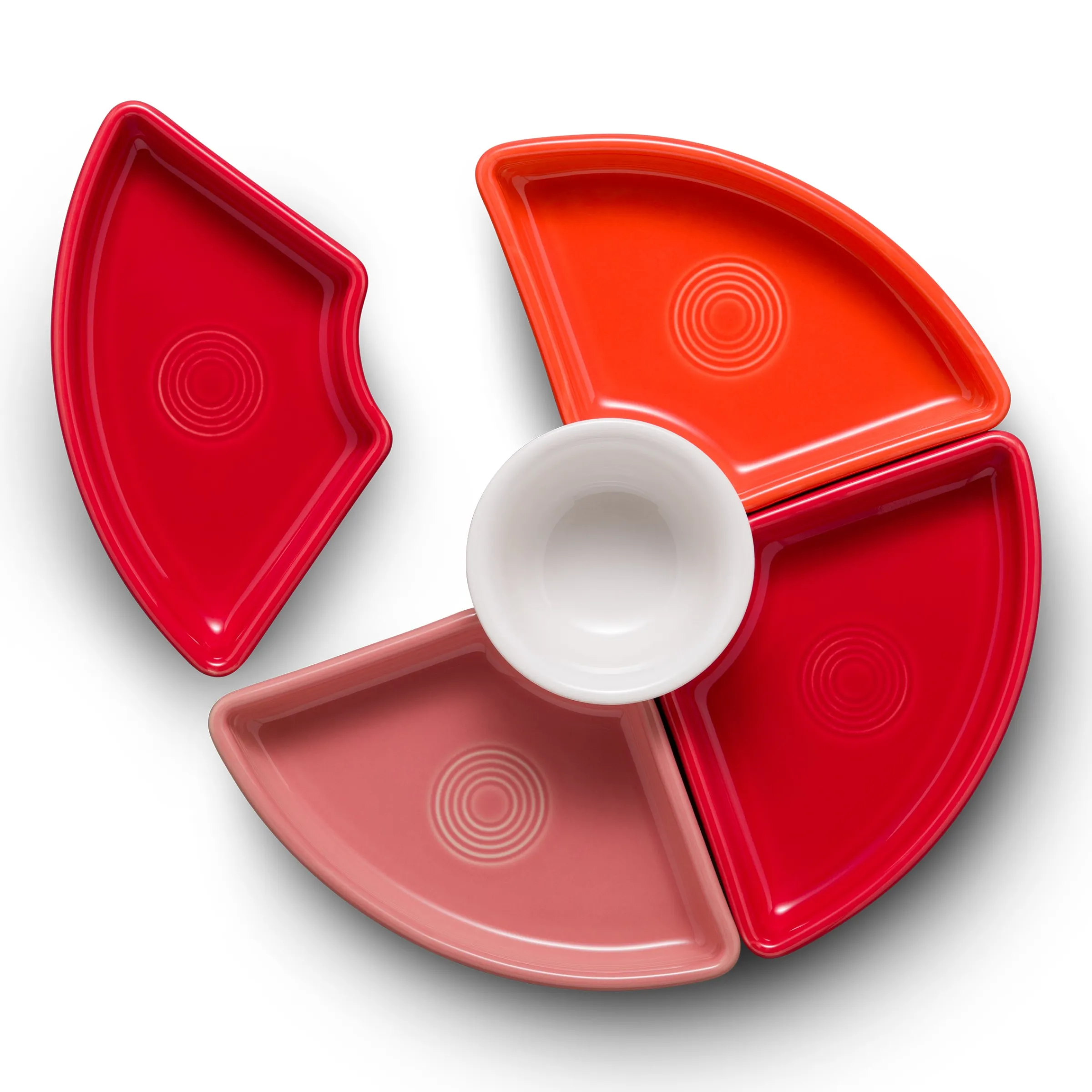 Sunset Horizon 5-Piece Mixed Colors Entertaining Set 8 1/5 Inch|Fiesta Factory Direct