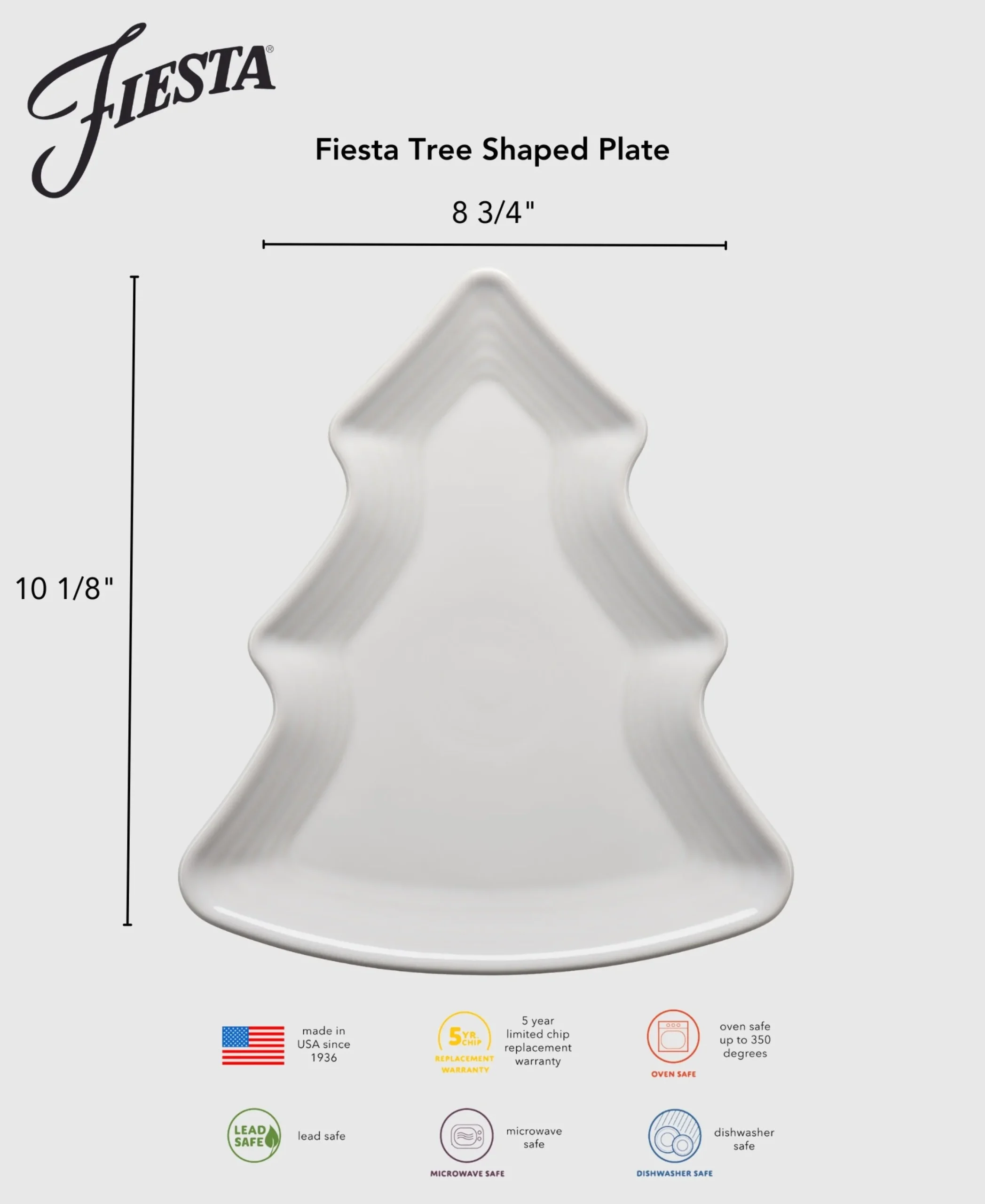Tree Shaped Plate 10 1/8 Inch|Fiesta Factory Direct Outlet