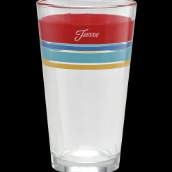 Vibrant 16 oz. Edgeline Cooler Glass - Set of 4|Fiesta Factory Direct Discount