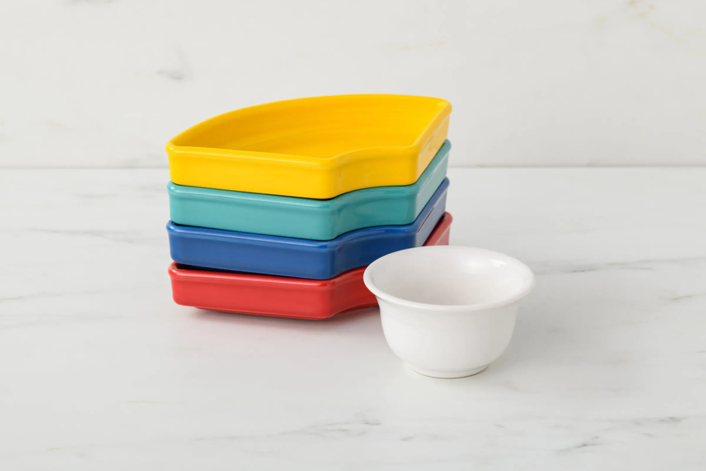 Vibrant 5-Piece Mixed Colors Entertaining Set 8 1/5 Inch|Fiesta Factory Direct New