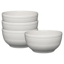 White Bistro Coupe 5 1/2 Inch Cereal Bowl 22 oz, Set of 4|Fiesta Factory Direct Clearance