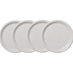 White Bistro Coupe 10 1/2 Inch Dinner Plate, Set of 4|Fiesta Factory Direct Hot