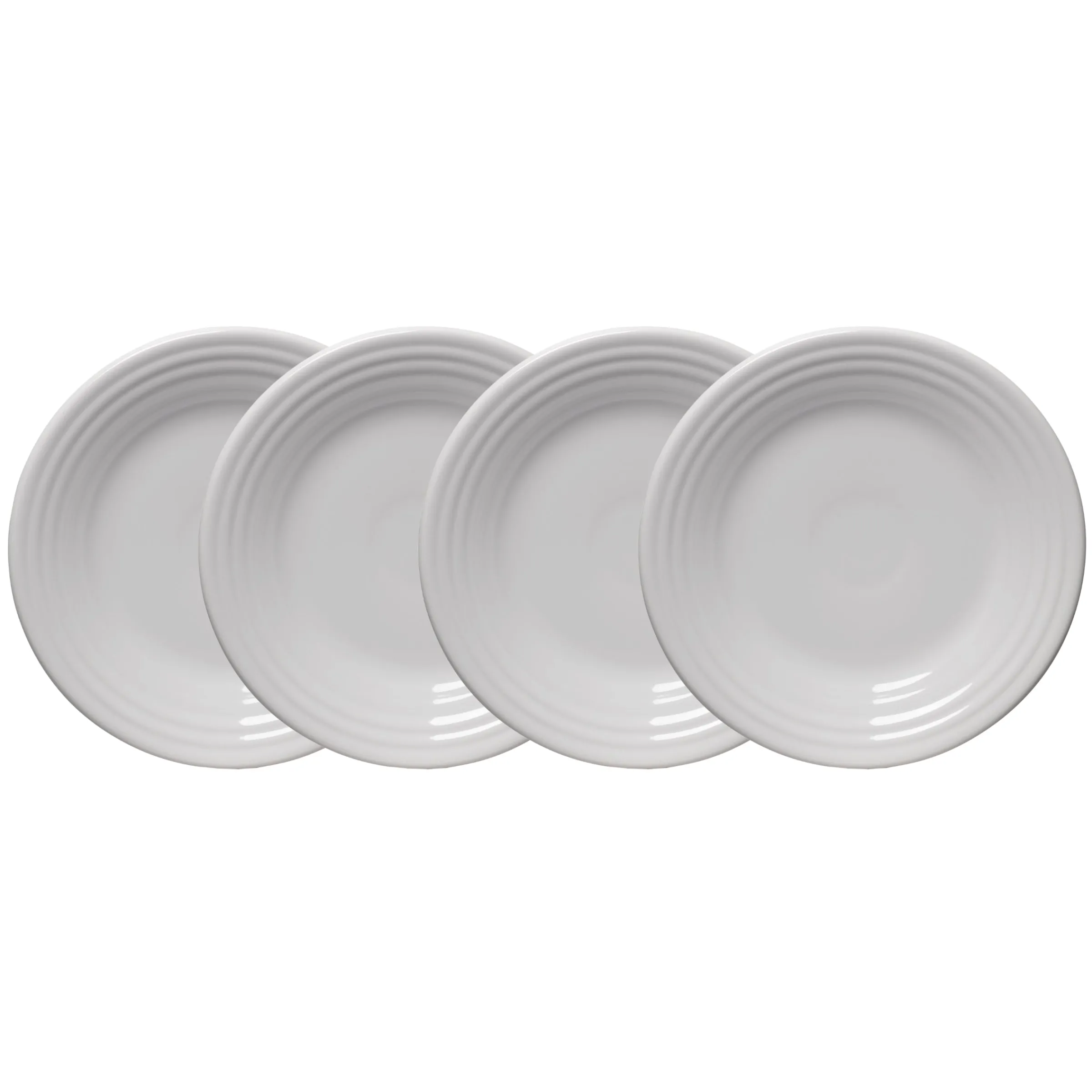 White Classic Rim 9 Inch Luncheon Plate, Set of 4|Fiesta Factory Direct