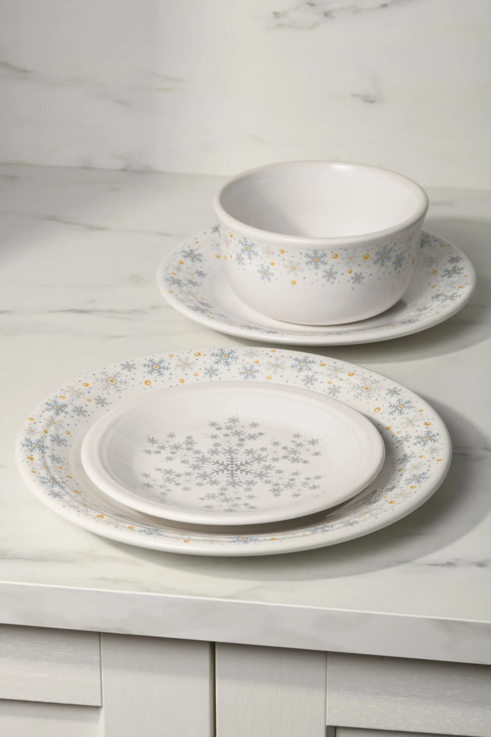 White Snowflake All-Purpose 6 Inch Gusto Bowl 28 OZ|Fiesta Factory Direct Clearance