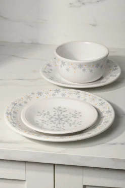 Snowflake Classic Rim 10 1/2 Inch Dinner Plate|Fiesta Factory Direct